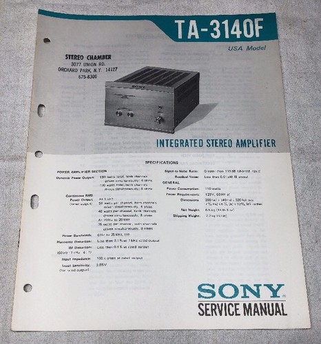 Sony 3140f amplificatore - sony,